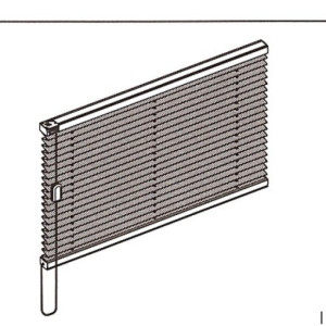 Plisségardin - Mønstrede 20mm Traditionel
