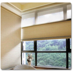 Plissegardiner Ensfarved 80 X 100