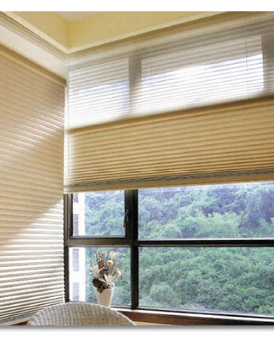 Plissegardiner Ensfarved 80 X 100