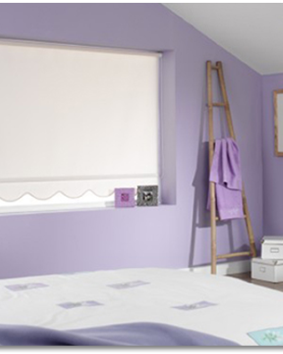 Fjedertræksrullegardiner - Ensfarvede