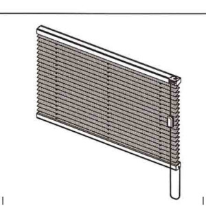 Plissegardin - Crush 20mm Traditionel