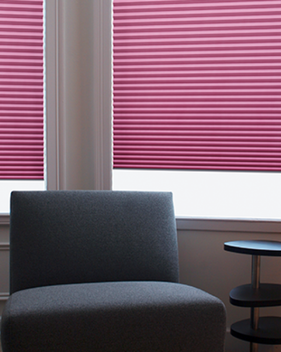 Traditionel Honeycombplisségardin - Ensfarvede