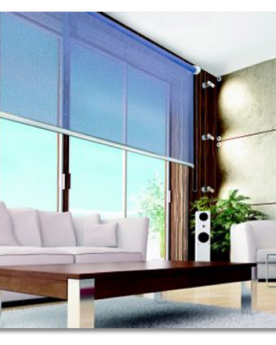 Ovenlys Rullegardin - Mønstrede