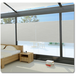 Ovenlys Plisségardin - Mønstrede